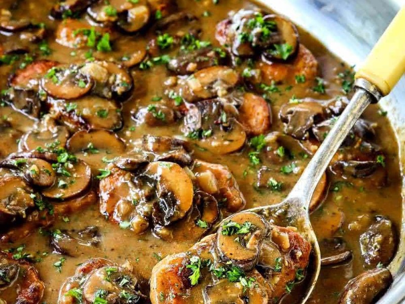 Pork with Marsala &&nbsp;Mushrooms