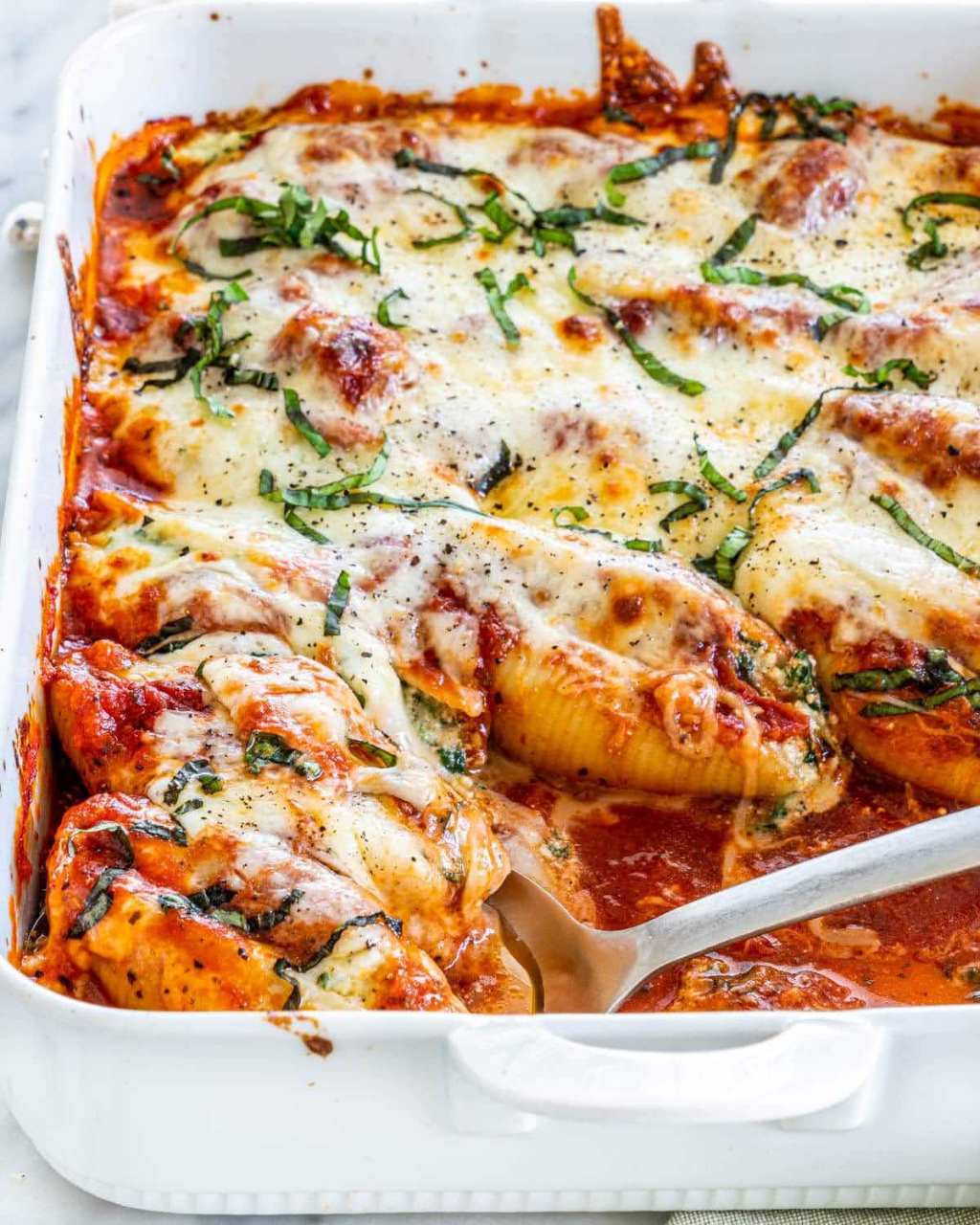 Chicken & Cheese Stuffed Jumbo&nbsp;Shells
