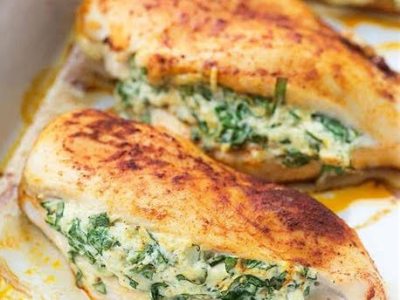 Mozzarella & Spinach Stuffed&nbsp;Chicken