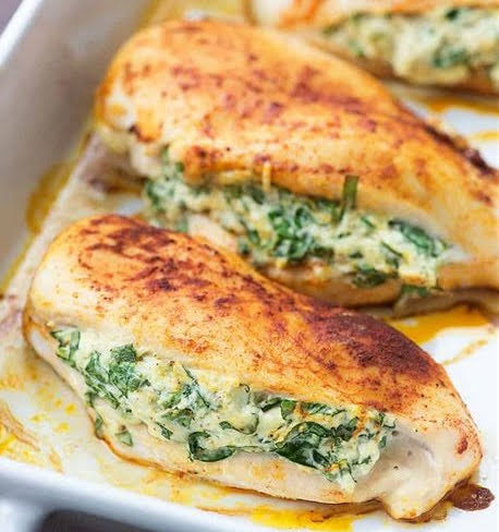Mozzarella & Spinach Stuffed&nbsp;Chicken